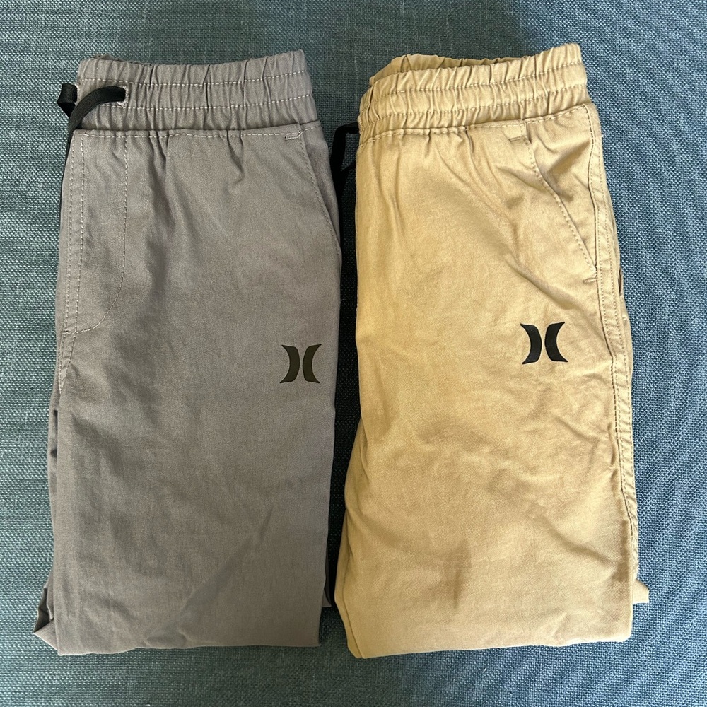 Hurley Grey & Tan Kid’s Pants